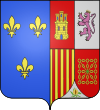 Escudo de Alfonso de Borbón y Dampierre