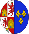 Escudo de Isabel de Borbón (reina de España)