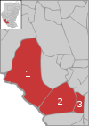 Gharb Bahr al-Ghazal district map overview.svg