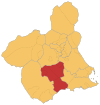 Localización respecto a Región de Murcia.