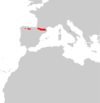 Rupicapra pyrenaica range Map.png