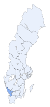 Ubicación de Provincia de Halland