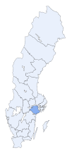 Ubicación de Provincia de Södermanland