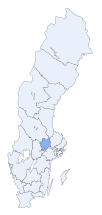Ubicación de Provincia de Västmanland