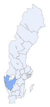 Ubicación de Provincia de Västra Götaland