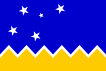 Bandera de XII Región de Magallanes y de la Antártica Chilena