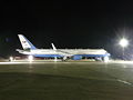 Air Force Two B-757 at the night.JPG