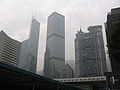 Bank of China Tower, Cheung Kong Center and HSBC Hong Kong headquarters building, Hong Kong, Mar 06.JPG