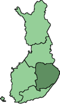 Ubicación de Finlandia Oriental