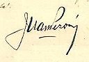 Firma de Juan Domingo Perón