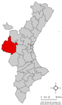 Requena-Utiel en la Comunidad Valenciana.
