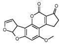 Estructura molecular de la aflatoxina B1