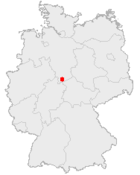 Posición de Gotinga en Alemania