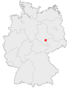 Situación de Halle an der Saale en Alemania