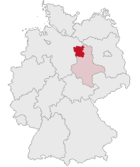 Lage des Altmarkkreises Salzwedel in Deutschland
