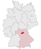 Lage des Landkreises Bamberg in Deutschland