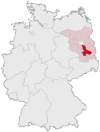Lage des Landkreises Dahme-Spreewald in Deutschland