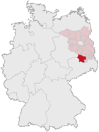 Lage des Landkreises Elbe-Elster in Deutschland