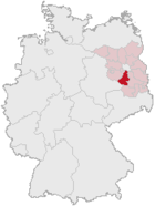 Lage des Landkreises Teltow-Fläming in Deutschland
