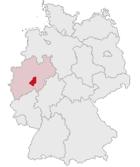 Lage des Märkischen Kreises in Deutschland