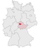 Lage des Unstrut-Hainich-Kreises in Deutschland