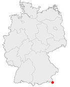 Localización de Berchtesgaden en Alemania