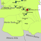 Localización de Benetúser respecto a la Huerta Sur