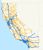Mapa del Sistema de Carreteras Estatales de California