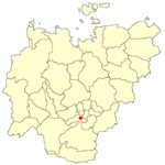 Localización de Pokrovsk en la República de Saja