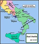 Los ducados de Apulia y Calabria hacia el año 1112