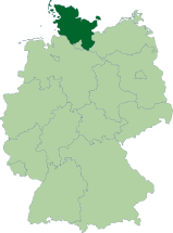 Ubicación de Schleswig-Holstein