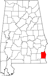 Situación del condado en AlabamaSituación de Alabama en EE. UU.