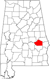 Ubicación del condado en AlabamaUbicación de Alabama en EE.UU.