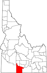 Ubicación del condado en IdahoUbicación de Idaho en EE.UU.