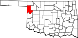 Ubicación del condado en OklahomaUbicación de Oklahoma en EE.UU.