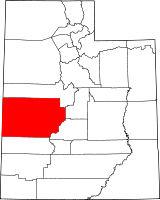Ubicación del condado en UtahUbicación de Utah en EE. UU.