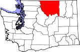 Ubicación del condado en WashingtonUbicación de Washington en EE. UU.