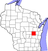 Ubicación del condado en WisconsinUbicación de Wisconsin en EE. UU.