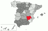 Localización de la provincia de Albacete en España