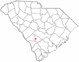 Ubicación en el condado de Bamberg y en el estado de Carolina del Sur Ubicación de Carolina del Sur en EE. UU.
