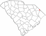 Ubicación en el condado de Dillon y en el estado de Carolina del Sur Ubicación de Carolina del Sur en EE. UU.