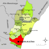 Castellón de la Plana-Mapa de la Plana Alta.svg