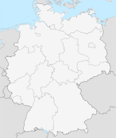 Mapa de Alemania, posición de Leuchtenberg destacada