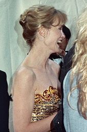 Jessica Lange en la entrega de los premios Oscar en 1990.