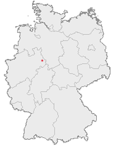 Mapa de Alemania, posición de Steinheim (Westfalia) destacada