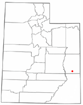 Ubicación en el estado de Utah Ubicación de Utah en EE. UU.