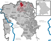 Mapa de Alemania, posición de Westerngrund destacada
