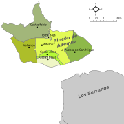 Términos municipales de la comarca Rincón de Ademuz.