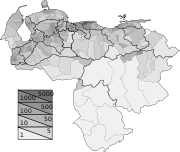 Municipios Venezuela Densidad 2001.svg