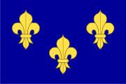 Tres lises, símbolo característico del monarca francés.